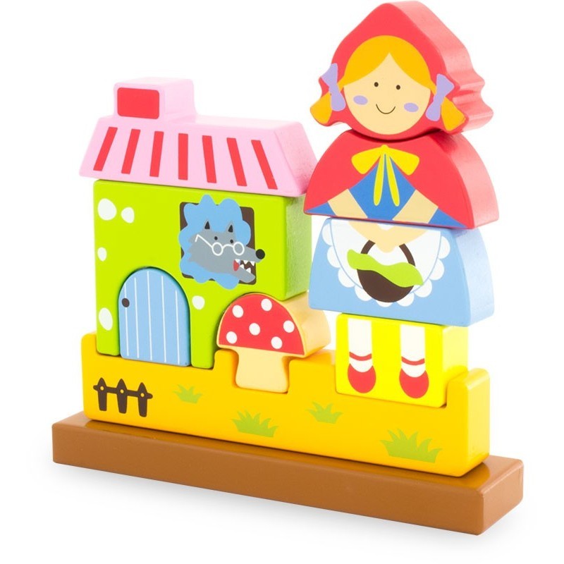 Magnetic Wooden Red Riding Hood Story Puzzle - Vue 4