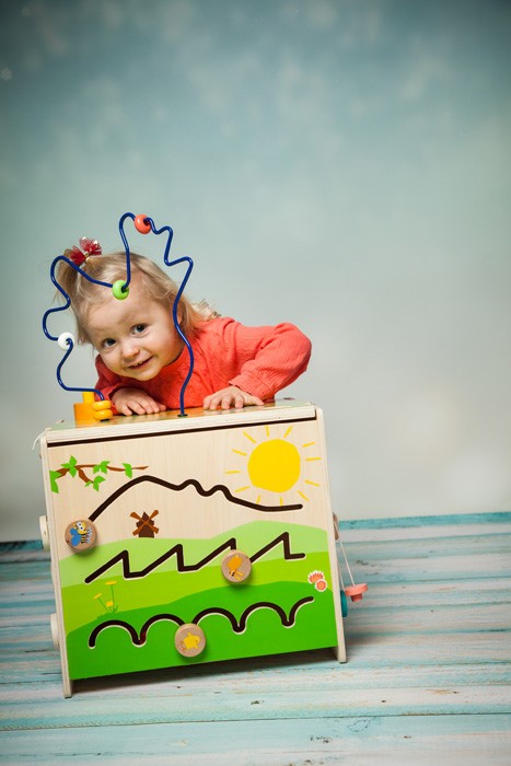 Deluxe Farm Wooden XL Activity Cube & Stool - Vue 19