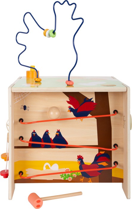 Deluxe Farm Wooden XL Activity Cube & Stool - Vue 7