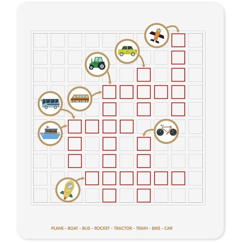 Wooden Word Building Grid & Letter Cubes - Vue 10