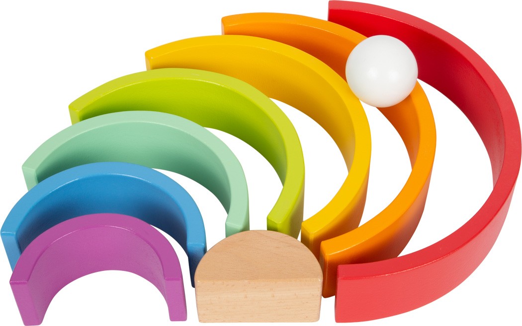 Montessori Wooden Rainbow Stacker - Vue 10