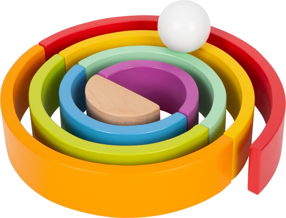 Montessori Wooden Rainbow Stacker - Vue 11
