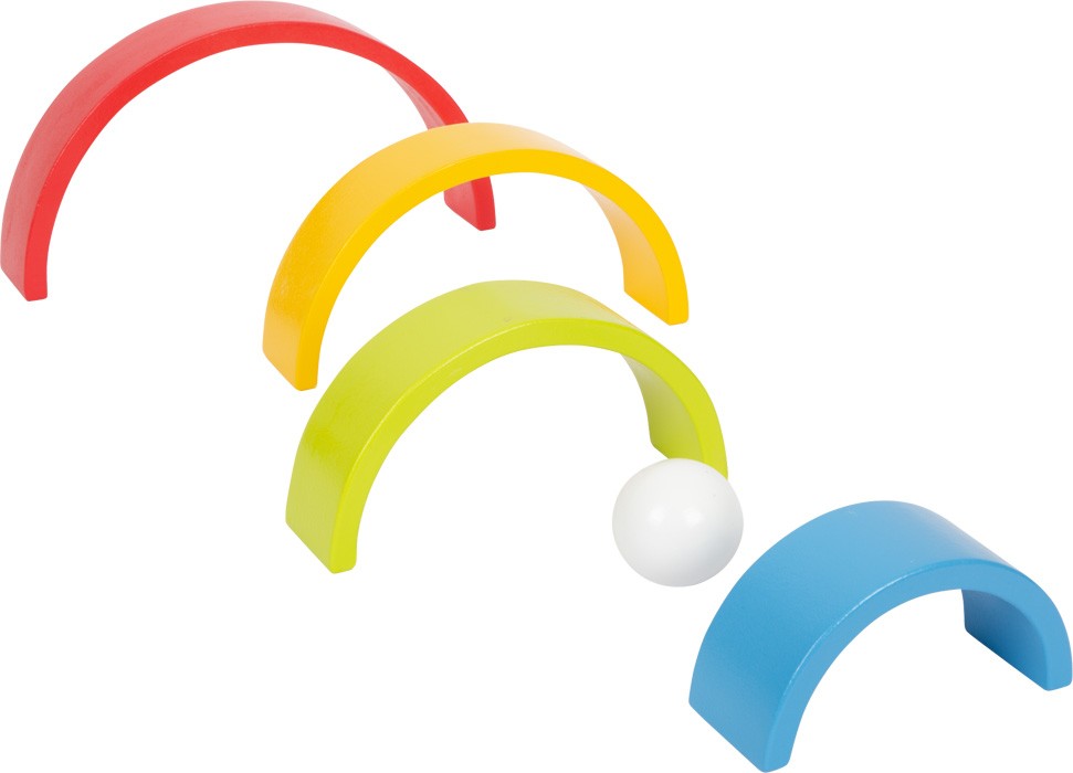 Montessori Wooden Rainbow Stacker - Vue 13