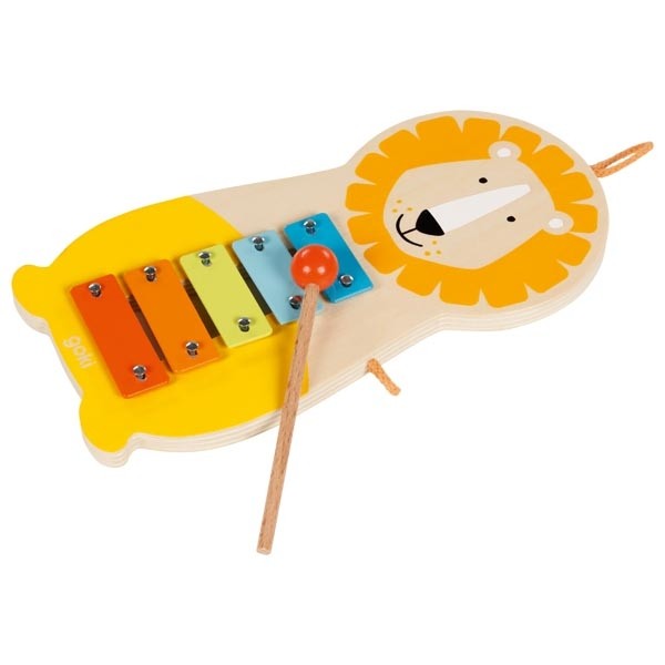 Wooden Push-Along Lion Xylophone Walker - Vue 2