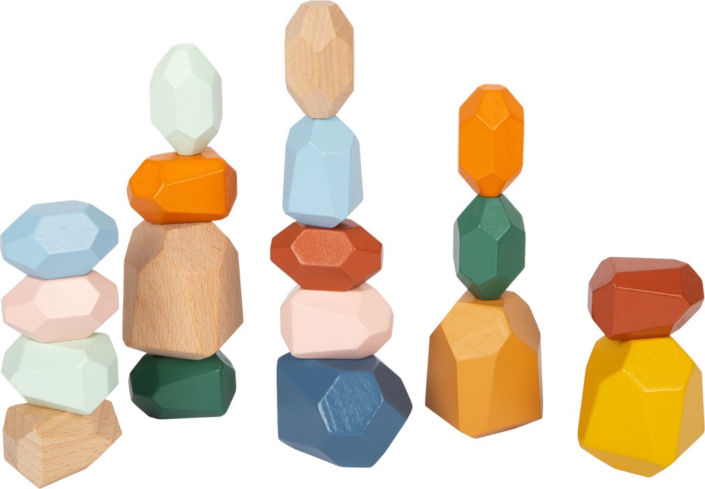 Wooden Stacking Balancing Stones - Natural River Rocks