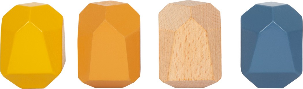Wooden Stacking Balancing Stones - Natural River Rocks - Vue 7