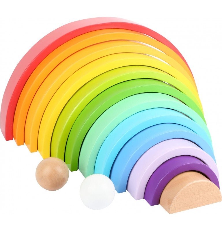 Montessori Wooden Rainbow Stacker - Vue 3