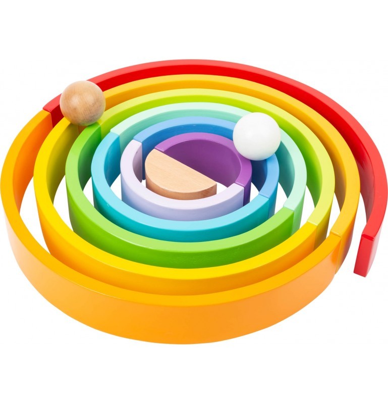 Montessori Wooden Rainbow Stacker - Vue 15