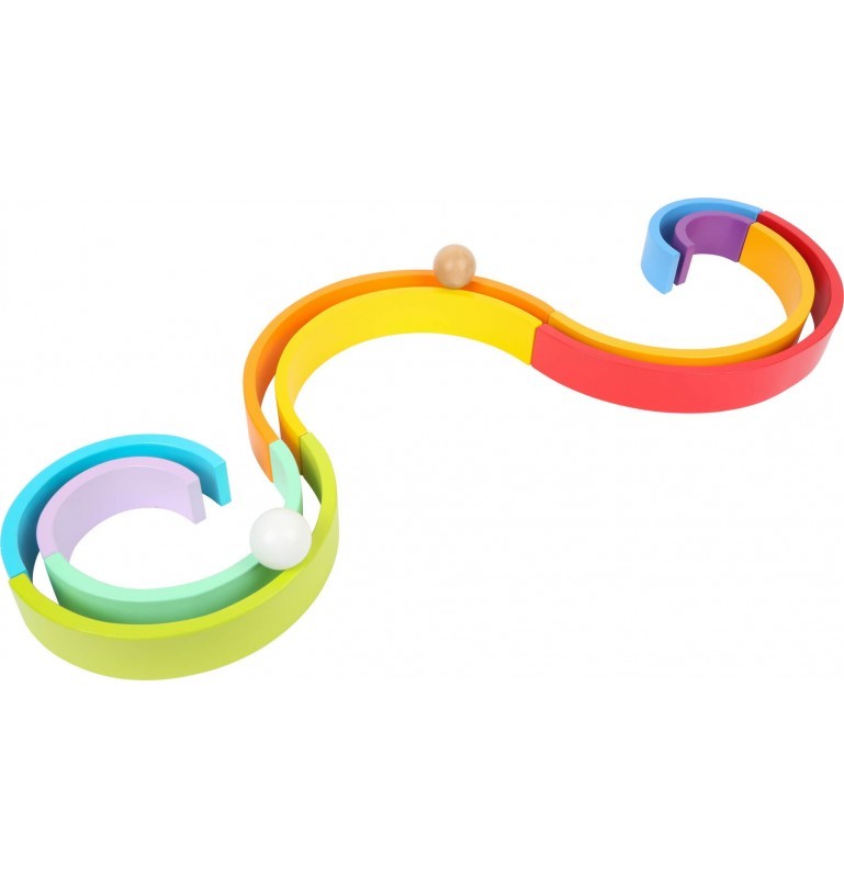 Montessori Wooden Rainbow Stacker - Vue 16