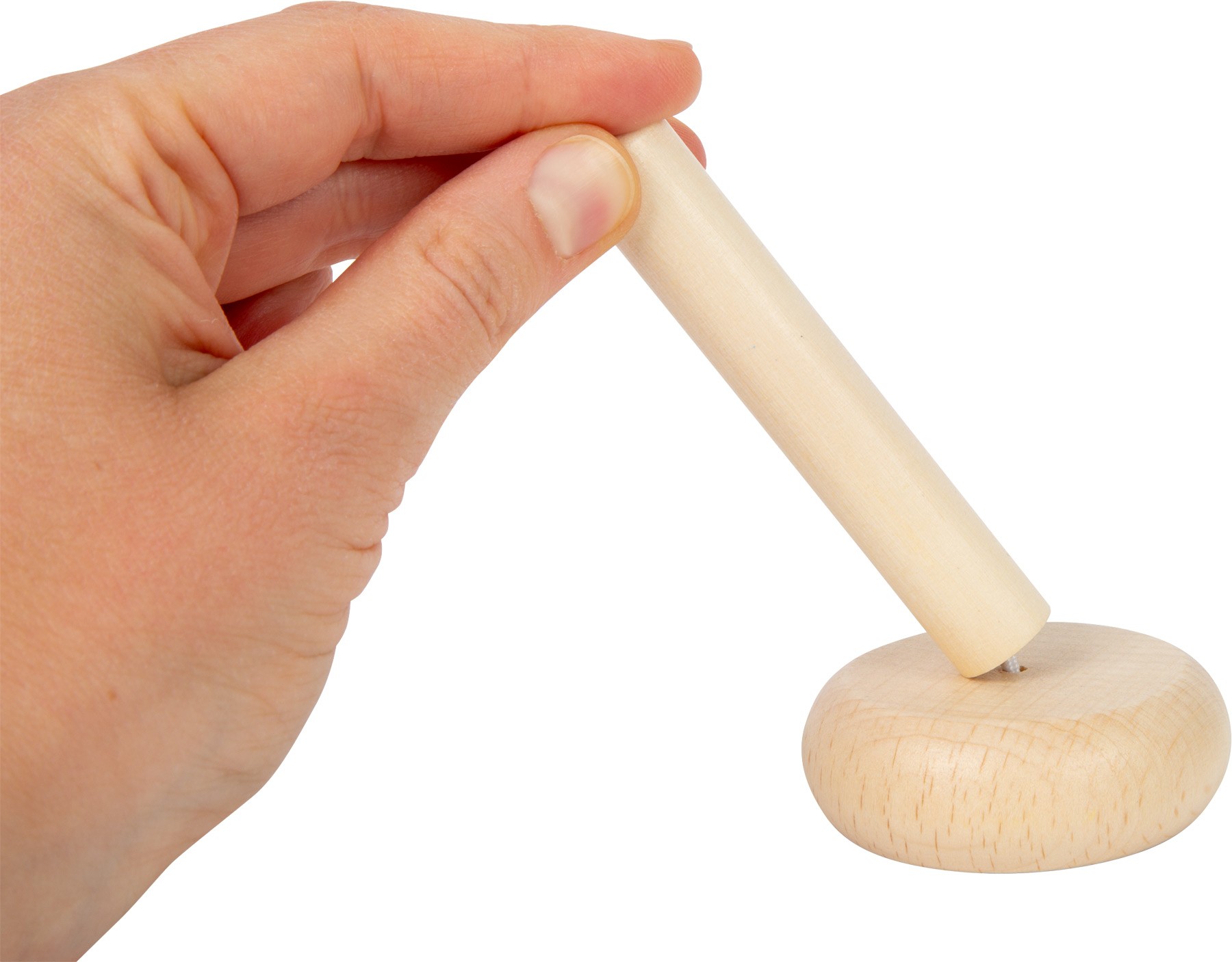 Pastel Wooden Stacking Rings & Rocking Tower - Vue 9