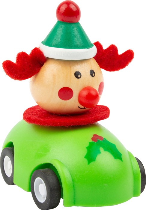 Festive Holiday Wooden Christmas Play Car - Vue 3