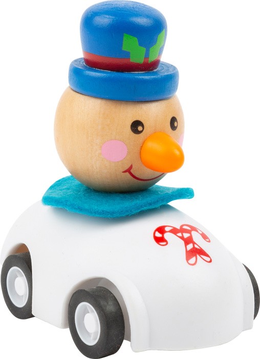 Festive Holiday Wooden Christmas Play Car - Vue 4