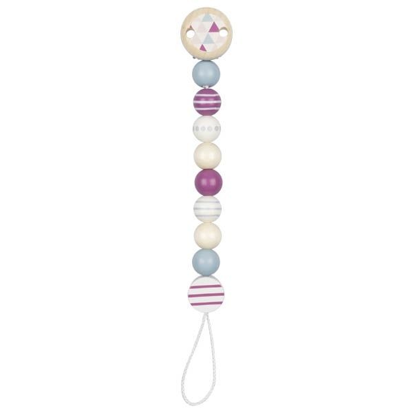 Scandinavian Violet & Grey Wooden Dummy Clip