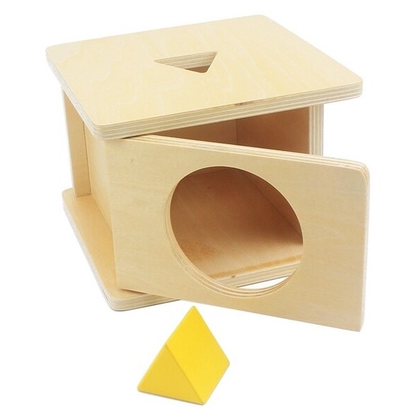 Montessori Triangle Shape Inset & Drop Box