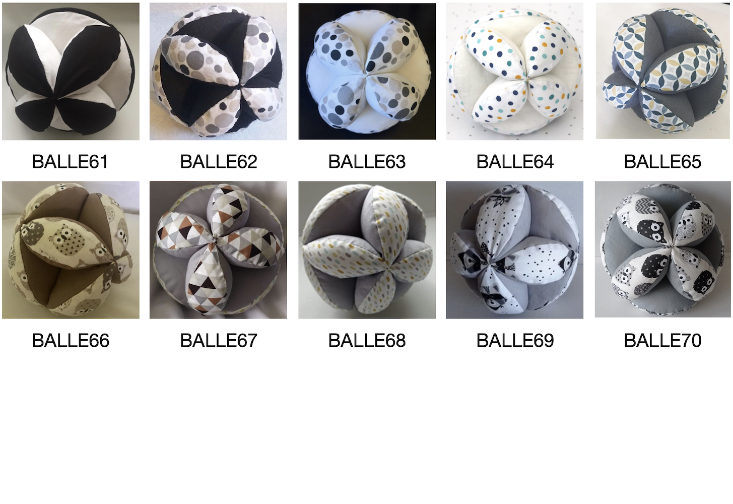 Montessori Fabric Clutch Ball - Baby Sensory Gripping Ball - Vue 11