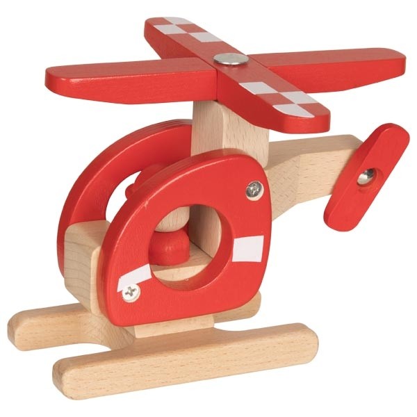 3D Wooden Helicopter Construction Kit - 74 Pieces - Vue 4