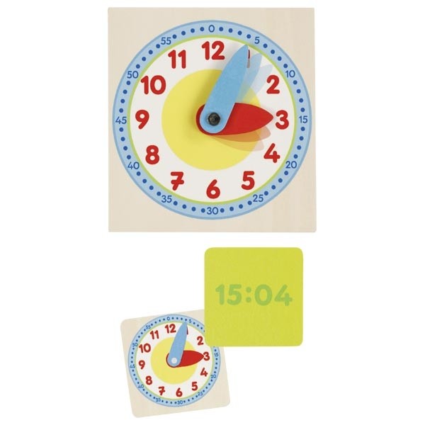 Montessori Wooden Time-Telling Learning Clock Box Set - Vue 4