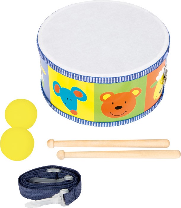 Wooden Toy Drum & Drumsticks - First Musical Percussion - Vue 2