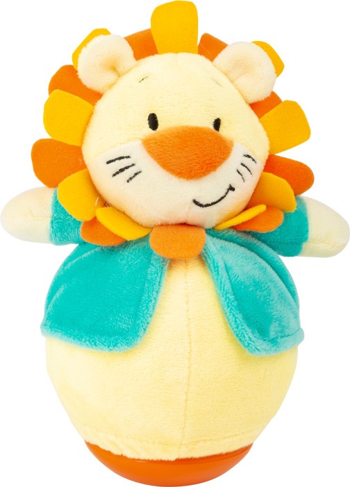Lion Roly-Poly Wobbler Soft Cuddly Toy