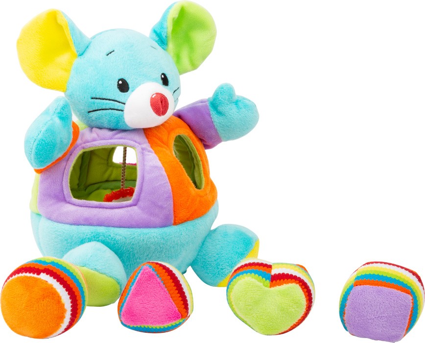 Fabric Mouse Stacking & Shape Sorting Sensory Toy