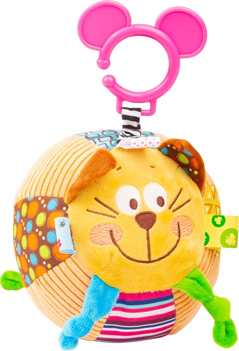Cat Rattle & Soft Sensory Sound Ball - Vue 2
