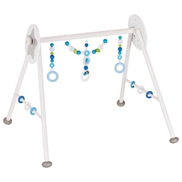 Blue Elephant Wooden Baby Activity Play Gym