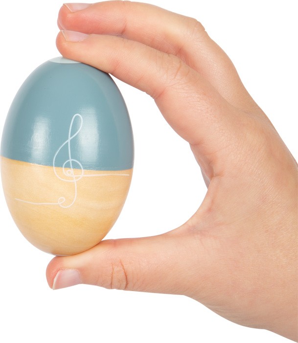 Montessori Wooden Sound Shaker Egg - White Note - Vue 5