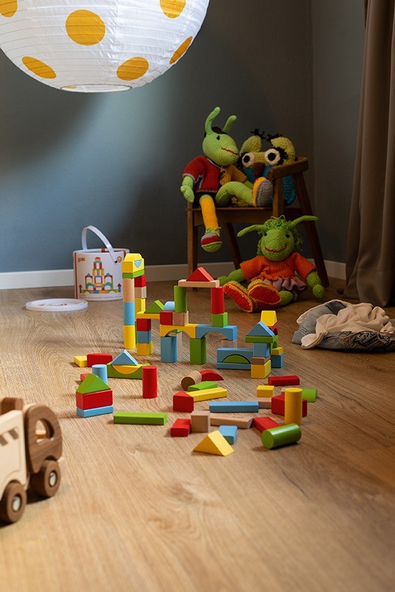 Solid Wood Building Blocks Set - 100 Classic Shapes - Vue 2