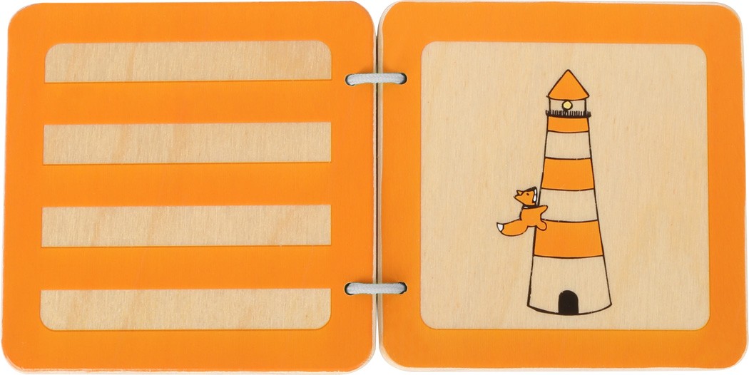Livre bébé en bois - Les motifs dessins - Vue 4