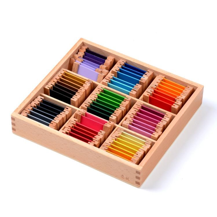 Montessori Colour Tablets Box - 63 Shades Chromatic Set - Vue 3