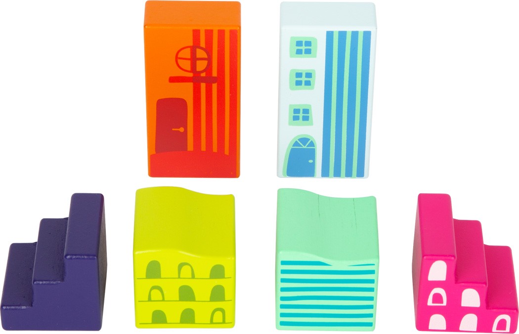Colourful World Sensory Wooden Building Blocks - 50 Pieces - Vue 7