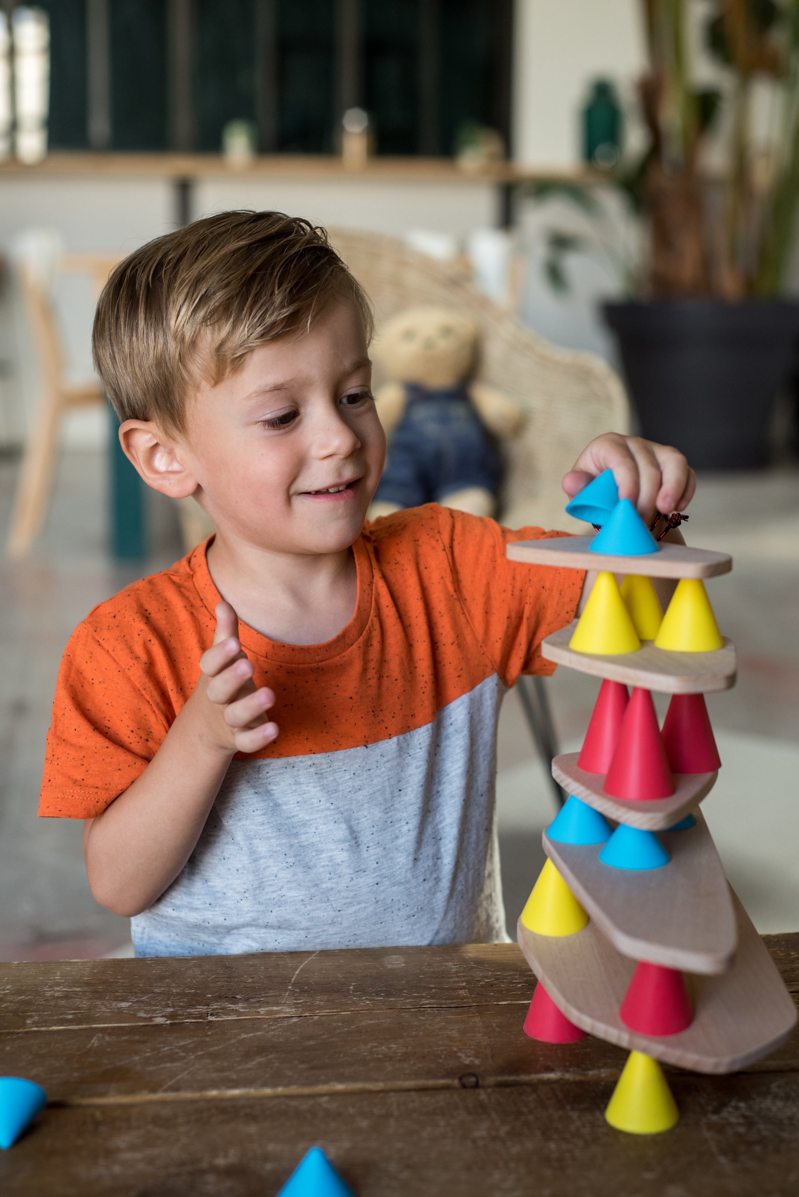 Piks Oppi Creative Balance & Silicone Cone Construction Set - Vue 2