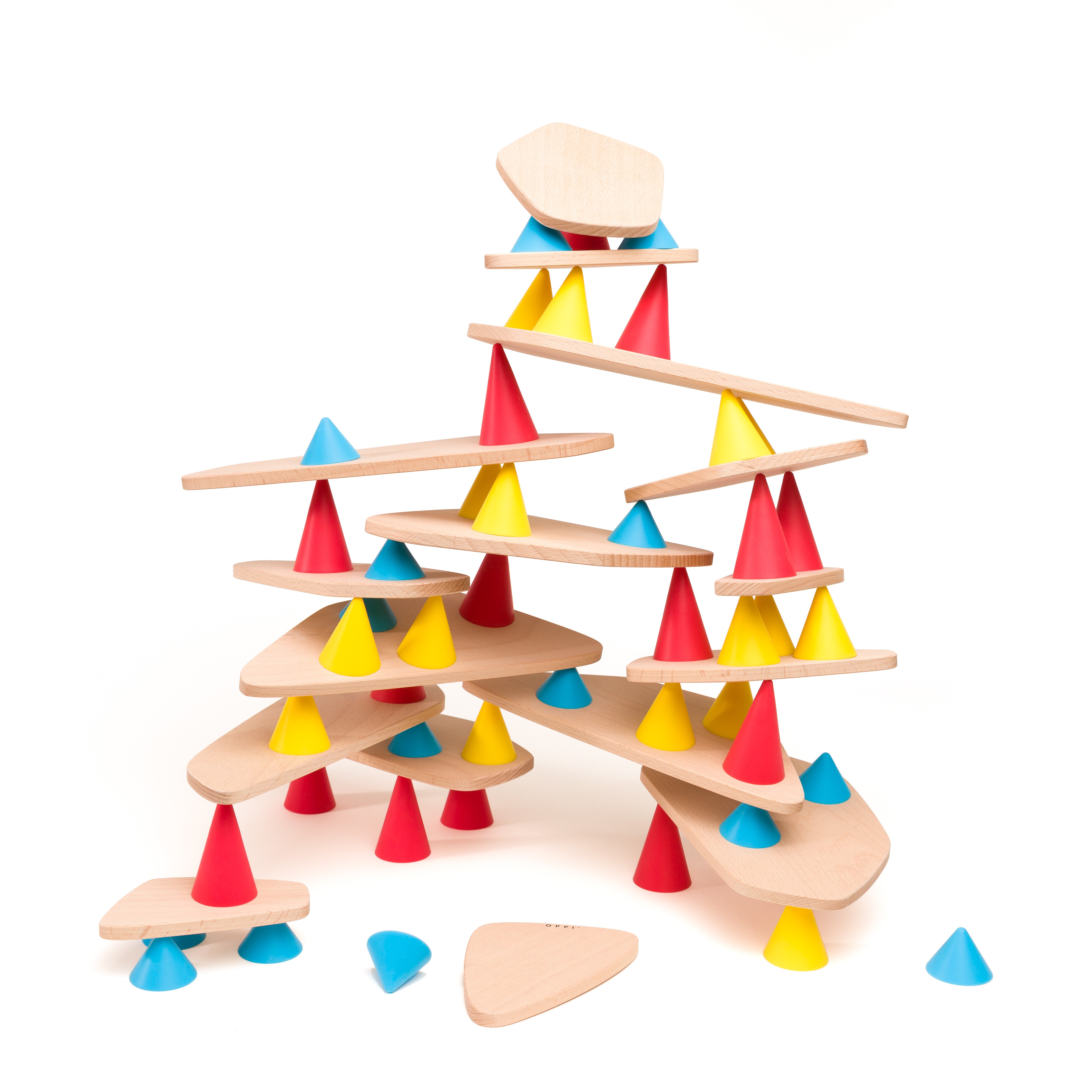 Piks Oppi Creative Balance & Silicone Cone Construction Set - Vue 8