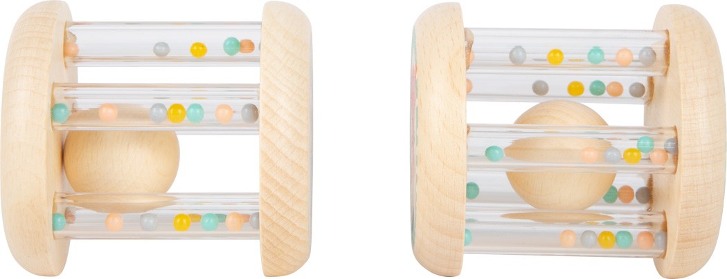 Pastel Animals Wooden Musical Rolling Drum & Chimes - Vue 2