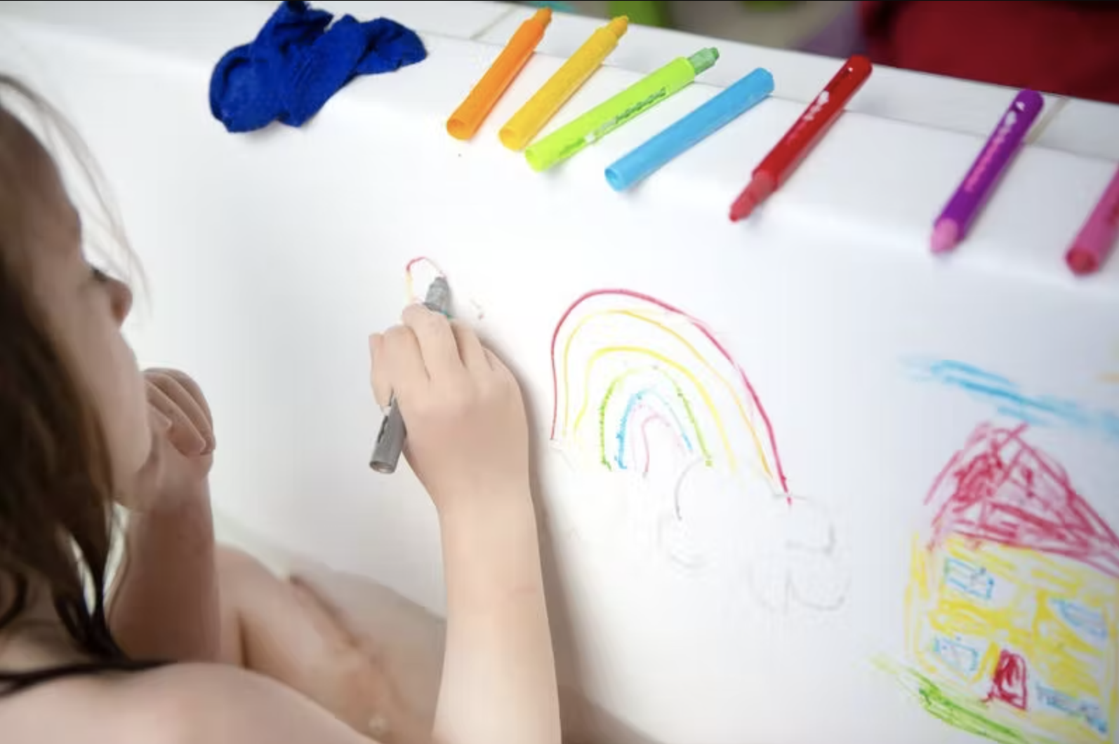 Montessori Washable Bath Crayons Set - Vue 5