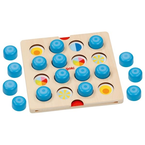 Wooden Animals & Space Symbols Memory Matching Game