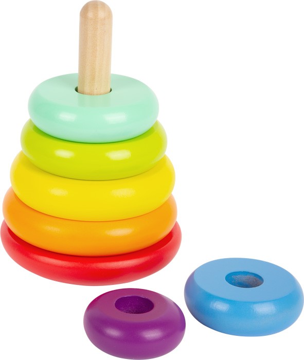 Montessori Wooden Rainbow Stacking Arches Toy - Vue 4