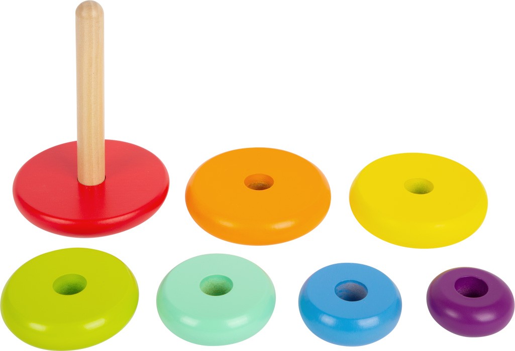 Montessori Wooden Rainbow Stacking Arches Toy - Vue 5