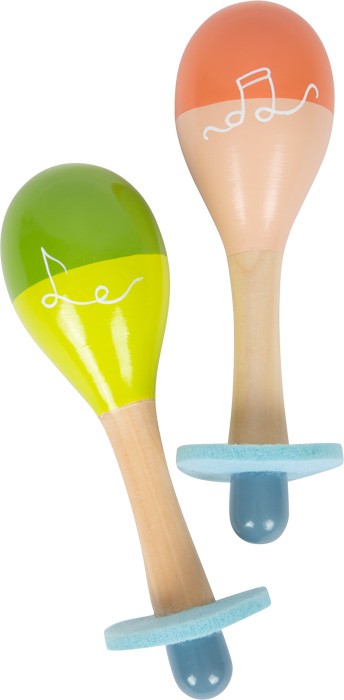 Handcrafted Wooden Musical Maracas - Vue 2
