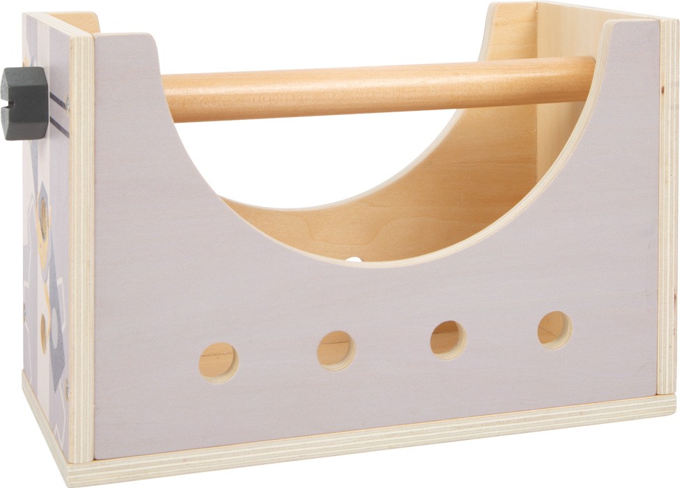 2-in-1 Wooden Tool Box & Mini Workbench Set - Vue 8