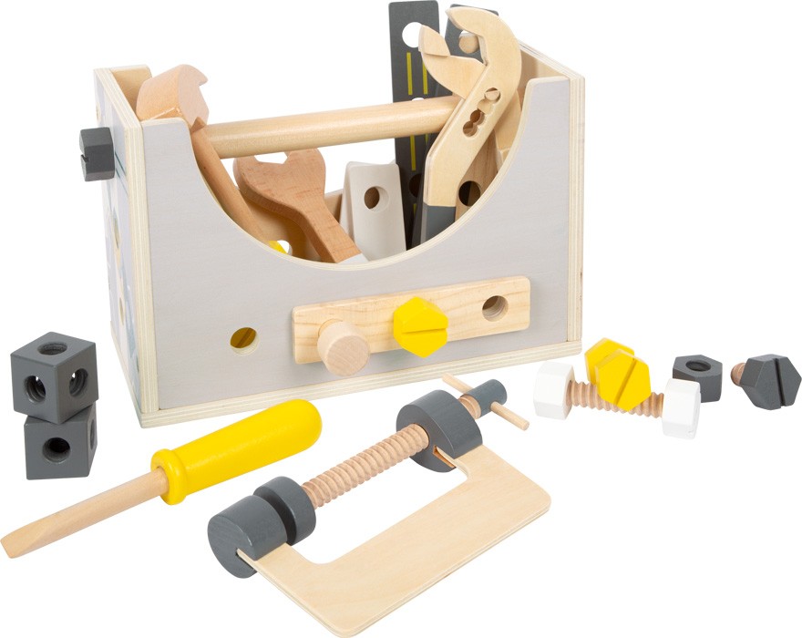 2-in-1 Wooden Tool Box & Mini Workbench Set - Vue 3