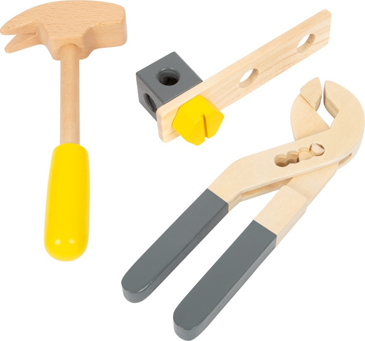 2-in-1 Wooden Tool Box & Mini Workbench Set - Vue 13