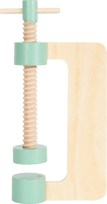 2-in-1 Wooden Tool Box & Mini Workbench - Pastel - Vue 6