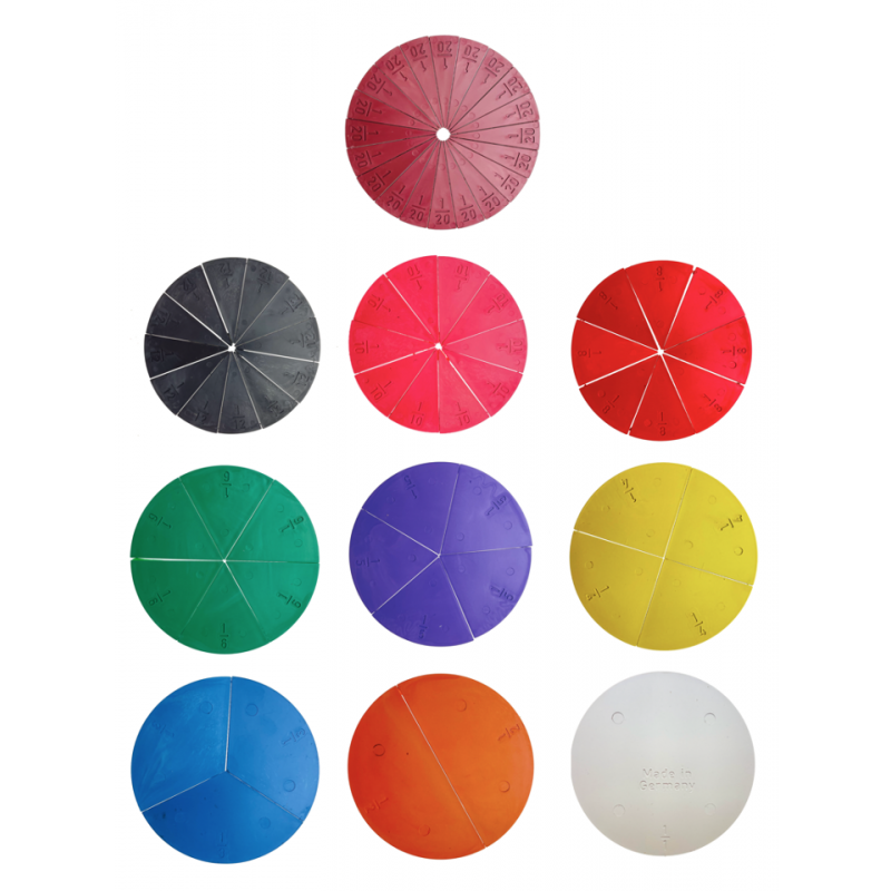 Montessori Wooden Fraction Calculator Learning Board - Vue 5