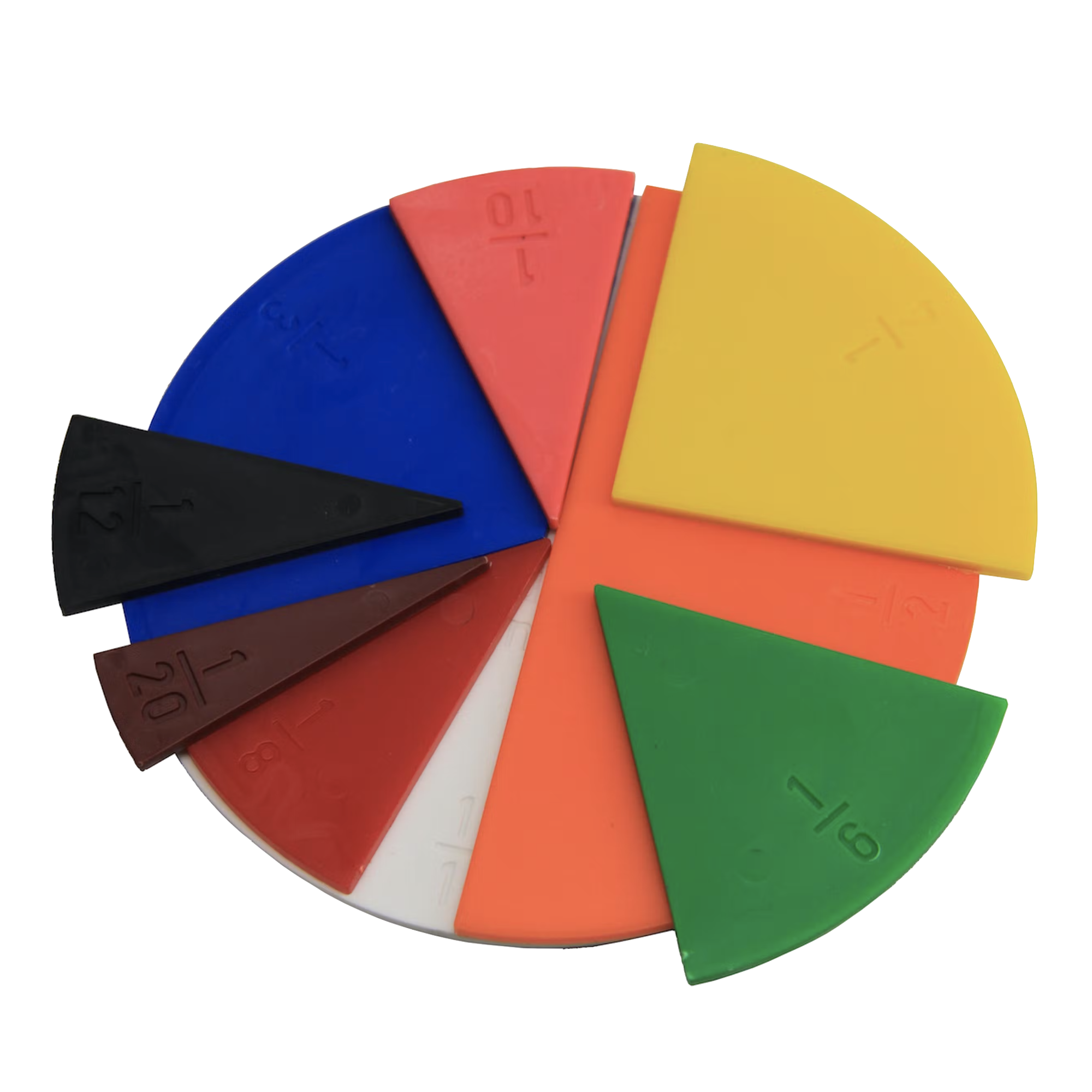 Montessori Wooden Fraction Calculator Learning Board
