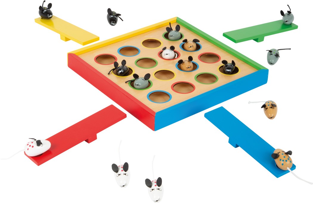 Flying Mice Wooden Catapult Skill & Precision Game