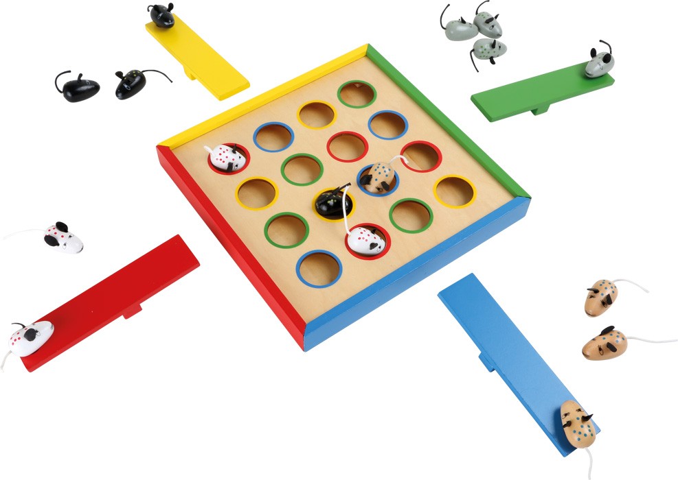 Flying Mice Wooden Catapult Skill & Precision Game - Vue 2