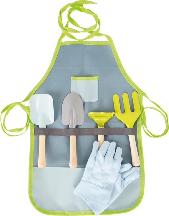 Little Gardener Set: Waterproof Apron, Gloves & Tools