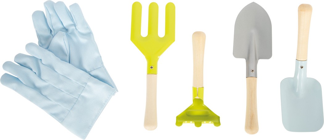 Little Gardener Set: Waterproof Apron, Gloves & Tools - Vue 4