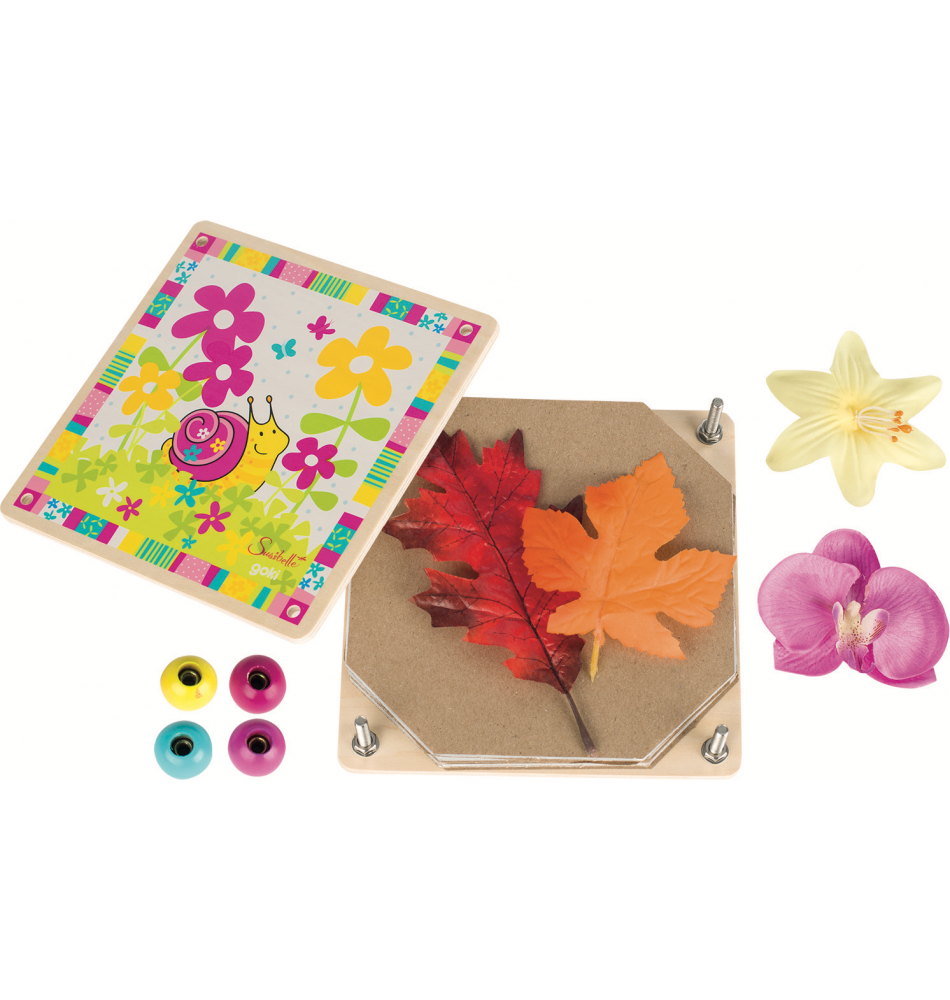 Wooden Snail Flower Press for Botanicals & Herbarium - Vue 2